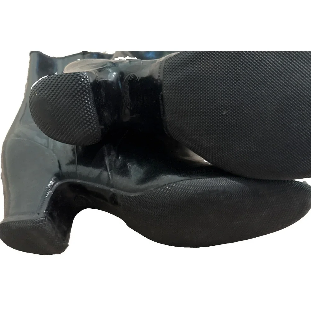 1940s Black Gaytees Size 7.5 Rain boots Rare
